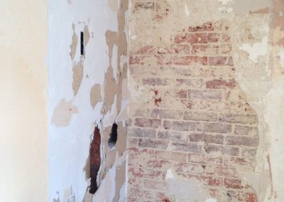 Bedroom wall before