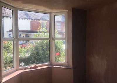 Room fully plastered